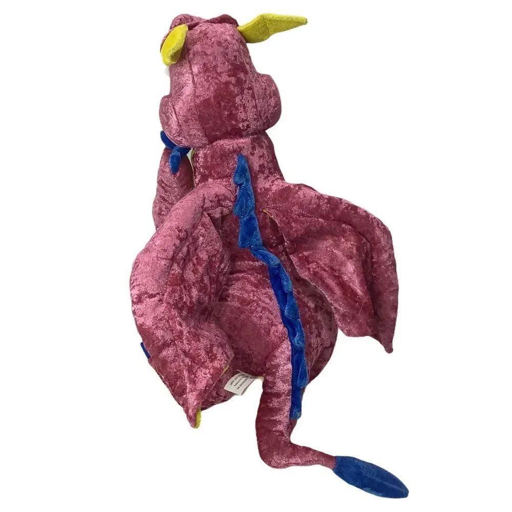 Dragon Plush Pink Yellow toy Wings Fangs‎ 17